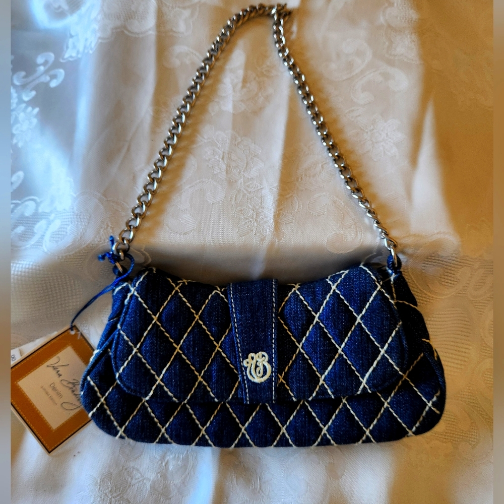 Vera Bradley Limited Edition "Olivia" Denim Quilted Bag NEW!!